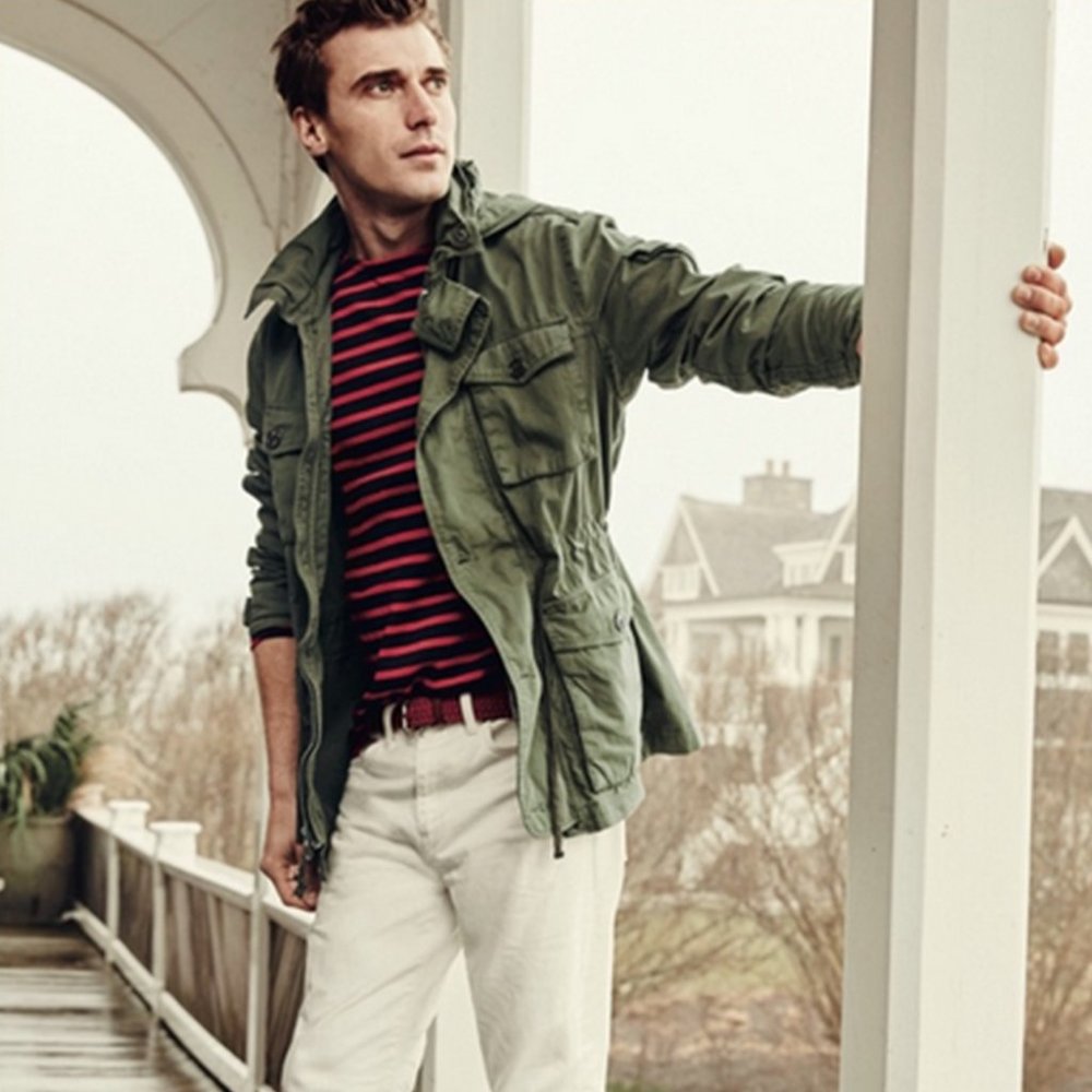 J Crew Men's Utility Military Field Jacket Size M